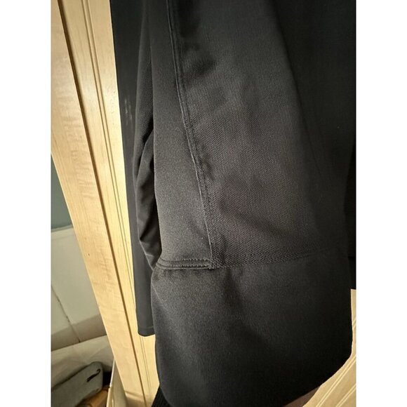 ADIDAS $50 SZ M MEDIUM BLACK MESH CROP COVER UP TEE LIGHT TOP STREETWEAR - Picture 7 of 9